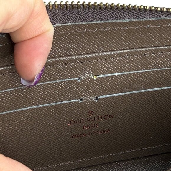 Louis Vuitton Damier Ebene Canvas Zippy Zip Around Long Wallet - Picture 6 of 6